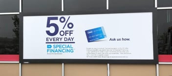 His & Hers, Advertising, Brick Wall, Man Wearing Black Shirt 