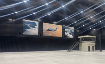 Transforming a Private Aircraft Hangar with Large-Format Graphics