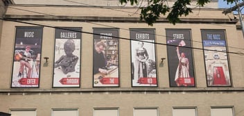 Lind BannerFrame CLASSIC: Custom Banner Signs for Your Aging Brick Wall