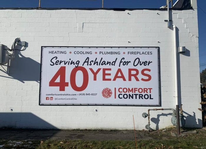 Banner Frame Installation: 40 Years of Comfort Comfort-Control-Ashland-Ohio-Lind-SignSpring-Banner-Frame-channels-and-mesh-banner-installed-before-covers-put-on Comfort-Control-Ashland-Ohio-Lind-SignSpring-Banner-Frame-channels-and-mesh-banner-installed-before-covers-put-on Banner Frame Installation: 40 Years of Comfort