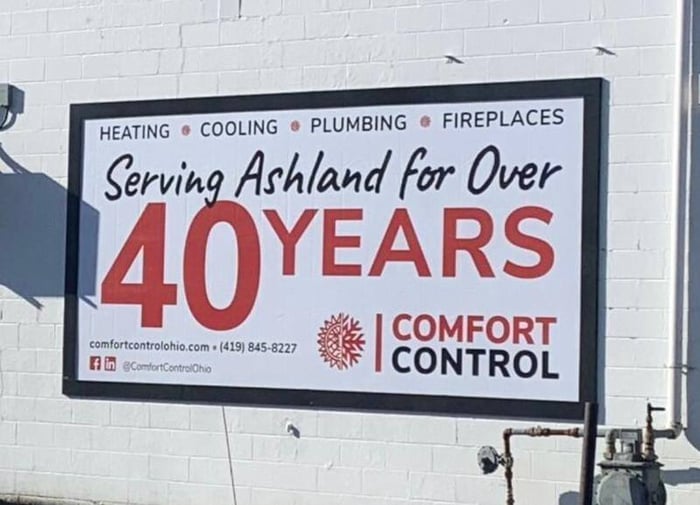 Banner Frame Installation: 40 Years of Comfort Comfort-Control-serving-Ashland-Banner-Installation-complete-Banner-Frame-Classic-with-covers-8x16-closeup Comfort-Control-serving-Ashland-Banner-Installation-complete-Banner-Frame-Classic-with-covers-8x16-closeup Banner Frame Installation: 40 Years of Comfort