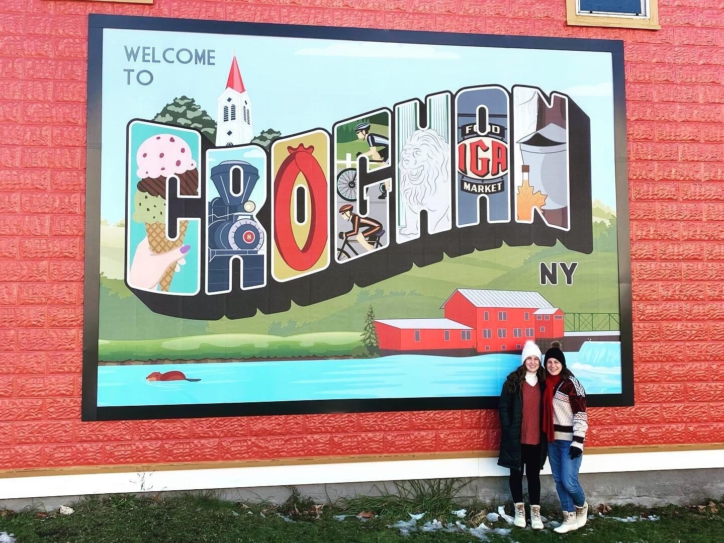 Croghan_Lewis_County_Chamber_of_Commerce_Lowville_NY_Greeting_Card_Wallscapes_Lind_SignSpring_BannerFrame_Classic Wallscape of The Week: As Pretty As A Postcard!