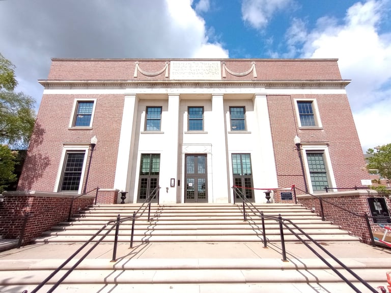 Denison-Library-BannerFrame-Classic-On-Brick-College-Before Wallscape of the Week: Banner Frame Classic Goes To The Library