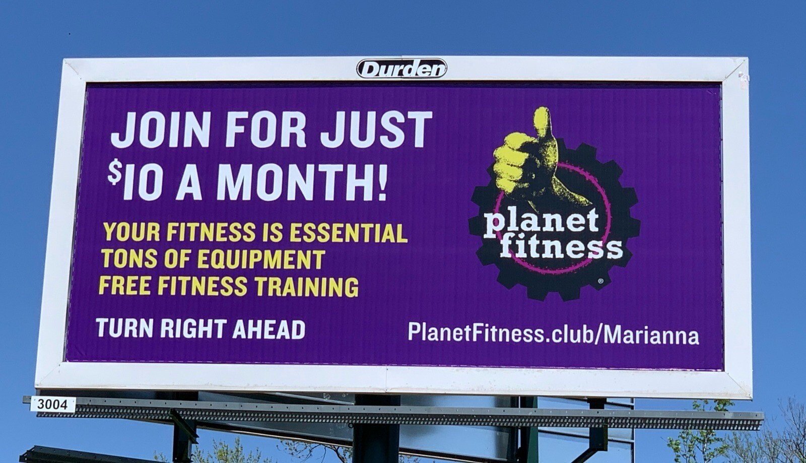 Durden-sign-conversion-planet-fitness-marianna-billboard-insider Durden Converts 365 Signs from Rods to Springs
