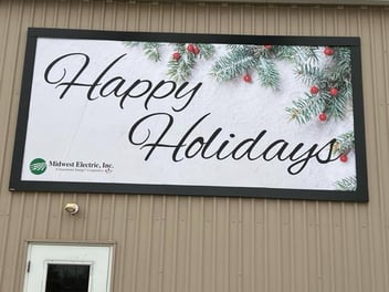 Wallscape of The Week: Happy Holidays BannerFrameHINGE Style