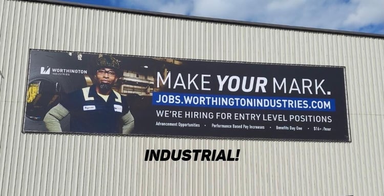 Lind-SignSpring-BannerFrame-Wallscape-Industrial Put Your Walls to Work