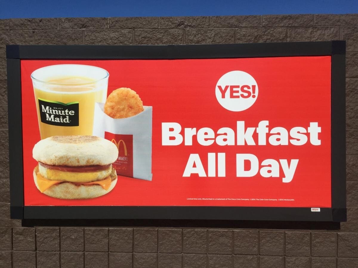 Lind_Sign_Spring_Mcdonalds_Breakfast_BannerFrame_with_Cover Tight as a Hollywood Facelift! Lind SignSpring Banners are Refacing the Sign Industry