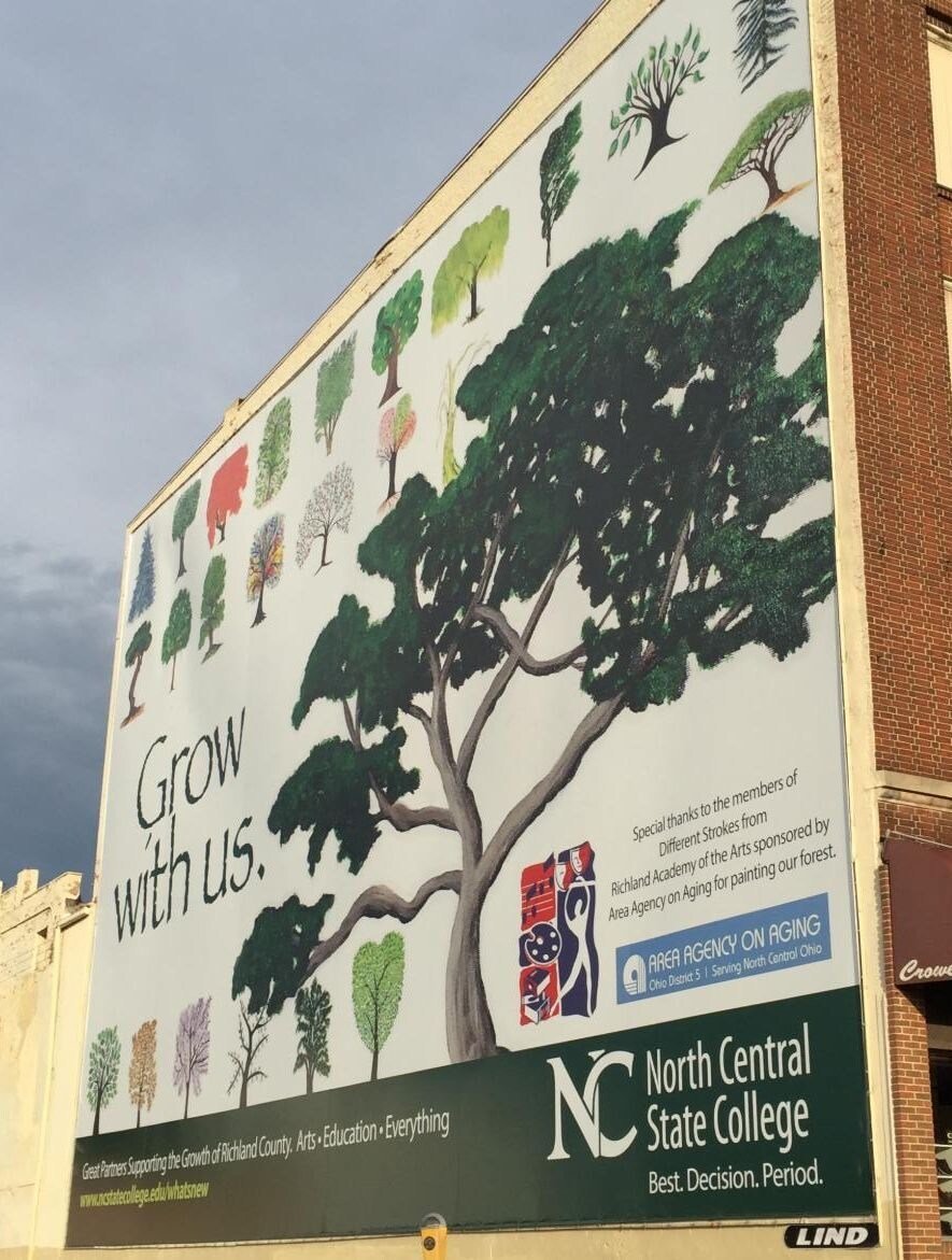 Lind_Sign_Spring_North_Central_State_College_Wallscape Tight as a Hollywood Facelift! Lind SignSpring Banners are Refacing the Sign Industry