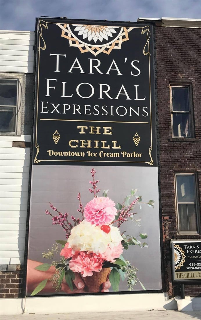 Taras-Floral-Expressions-BannerFrame-Classic-Wood-after-intall From A Mess to A Sweet Masterpiece
