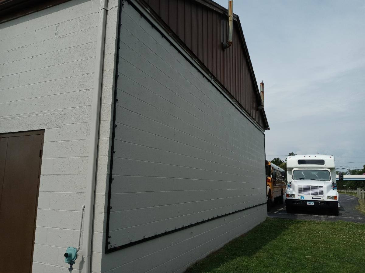 Temple_Christian_Lind_SignSpring_BannerFrameCLASSIC_Sign_Frame_Installed One Man. One Wall. One Hour. Lind SignSpring BannerFrame Saves Manpower, Time & Money
