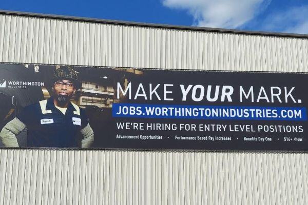 Worthington-Completion-Pic1 Signage Solution for Metal Siding?