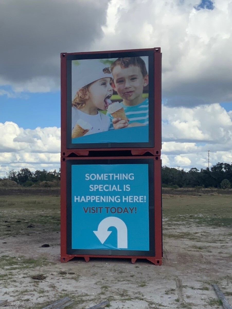 Metal, Container, Blue, Little Boys eating ice cream