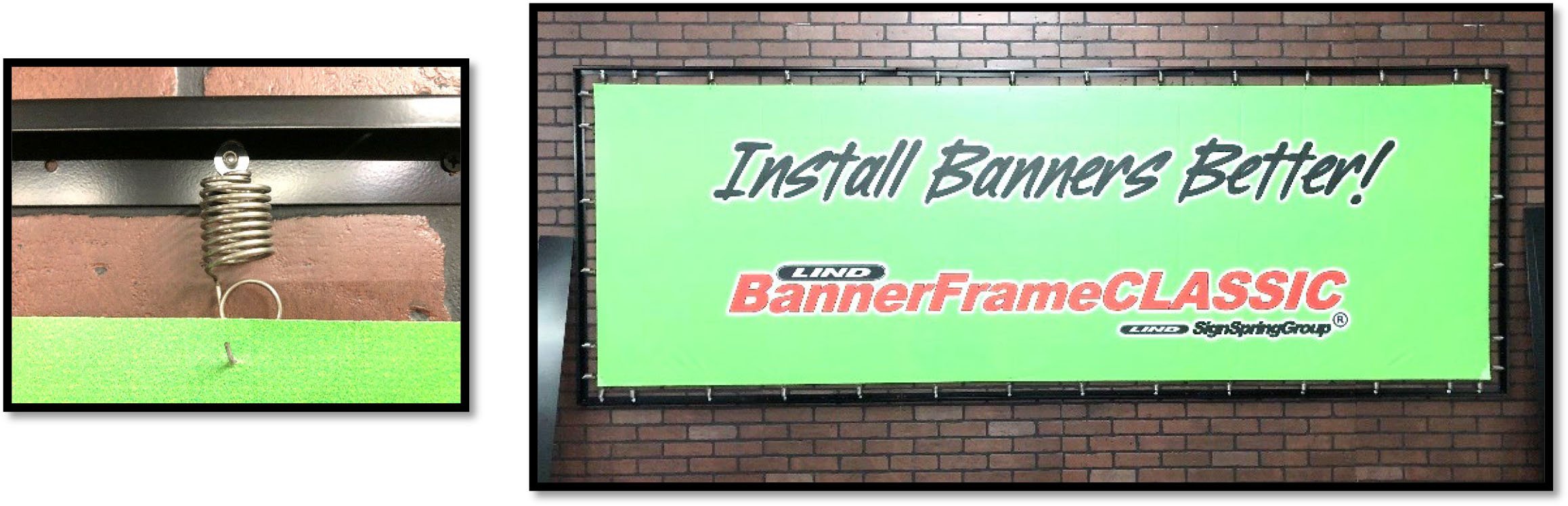 Indoor and Outdoor Banner Frames | Lind SignSpring