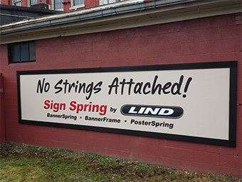 Installed banner using the BannerSpring installation system