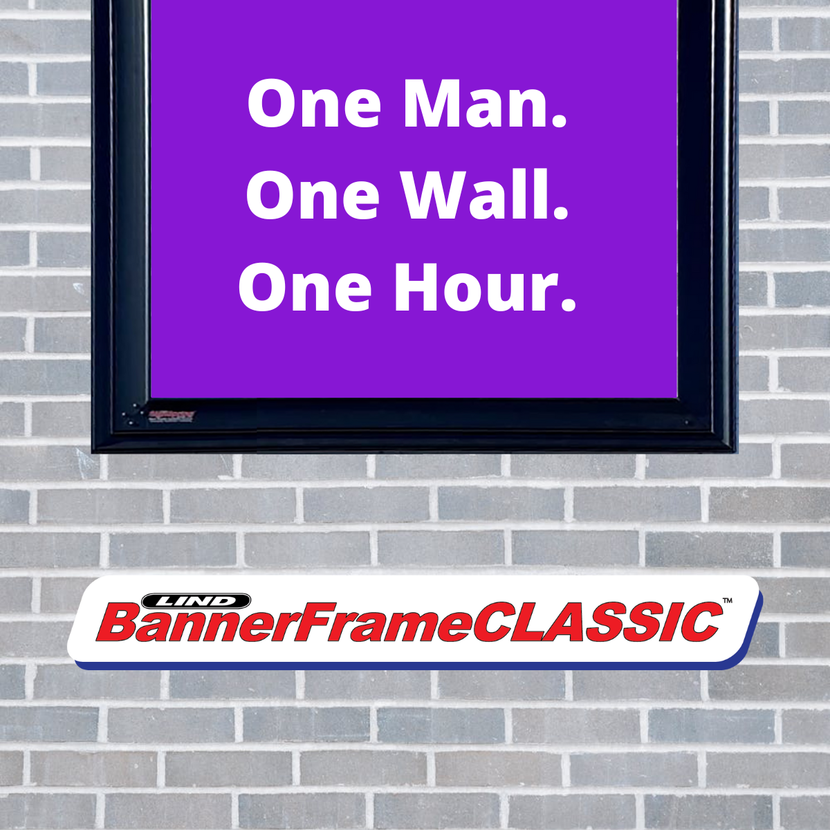One Man. One Wall. One Hour.