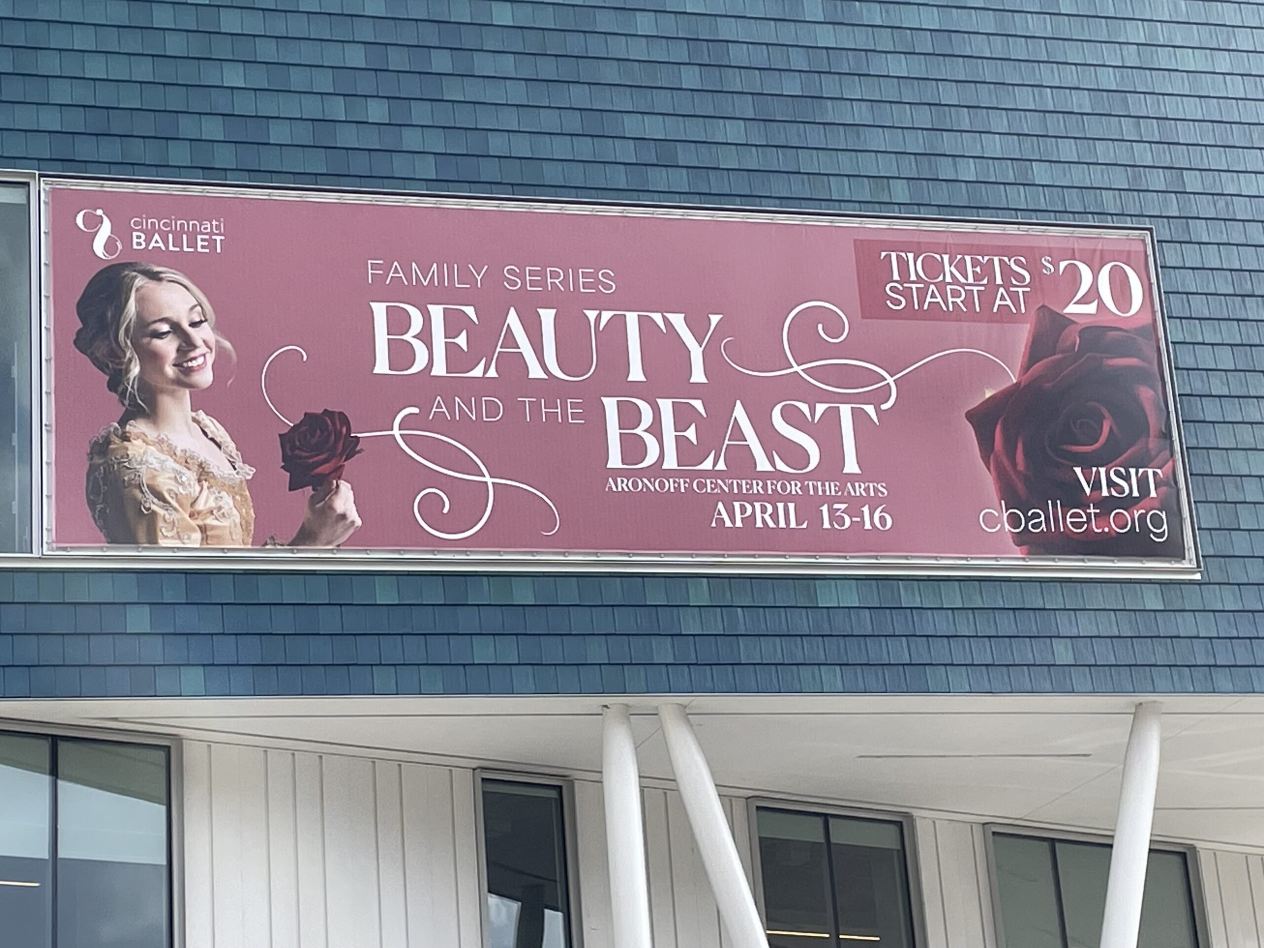 Cincinnati-Ballet-Beauty-and-the-Beast-Banner-Lind-Banner-Frame-Classic-scaled Wallscape of the Week: Lind Performs Banner Ballet
