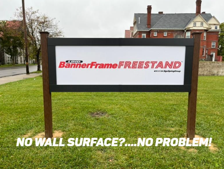 Lind-SignSpring-BannerFrame-Wallscape-no-walls Put Your Walls to Work