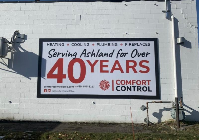 Comfort-Control-serving-Ashland-Banner-Installation-complete-Banner-Frame-Classic-with-covers Banner Frame Installation: 40 Years of Comfort