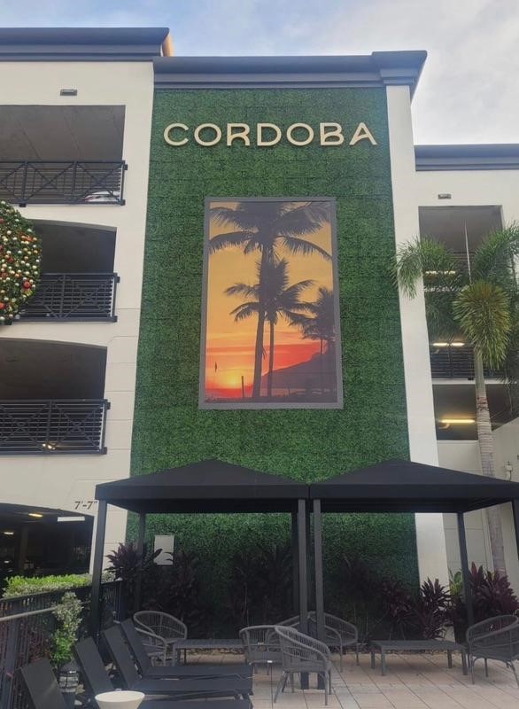 Cordoba sign on Hotel