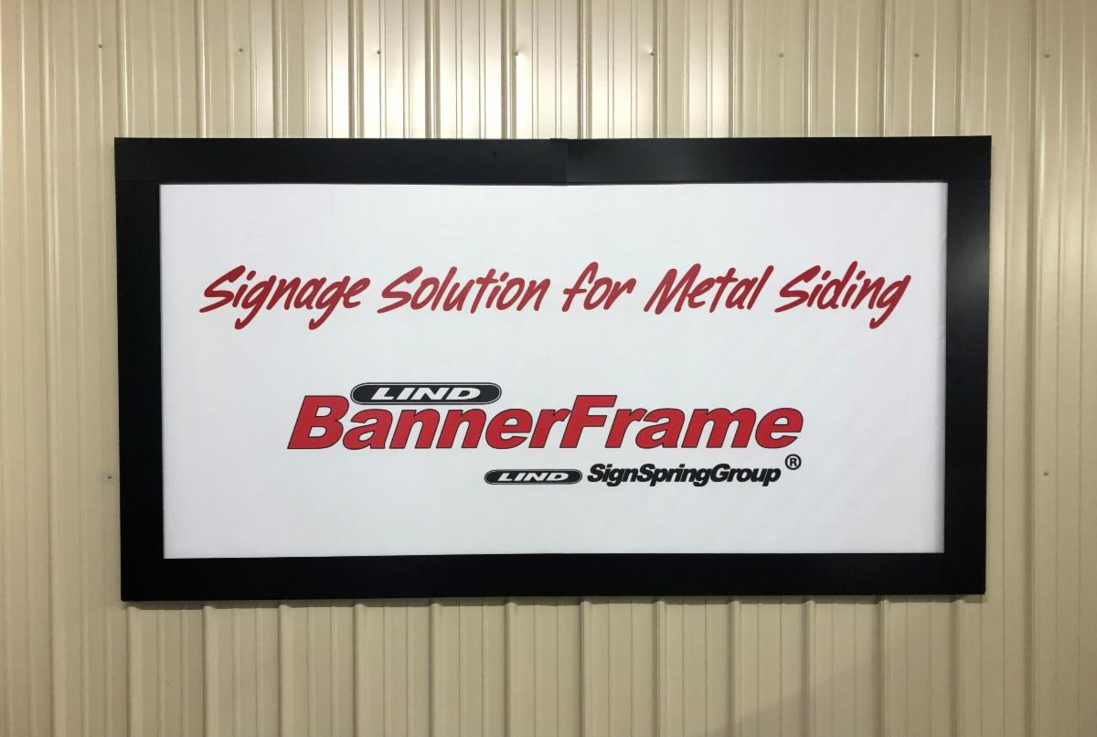 Signage solution for metal siding