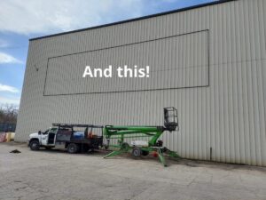 banner-fram-posted-300x225 Steel Your Face! Banner Hanging Systems for Metal Siding!