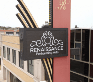Renaissance-Performing-Arts-sign-300x264 Lind SignSpring: Signage Displays That Work Every Time, All the Time!
